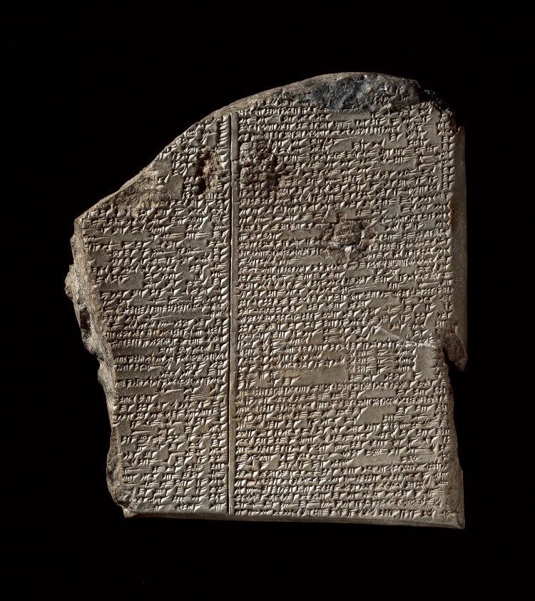 "Deluge" stone tablet from the Epic of Gilgamesh.