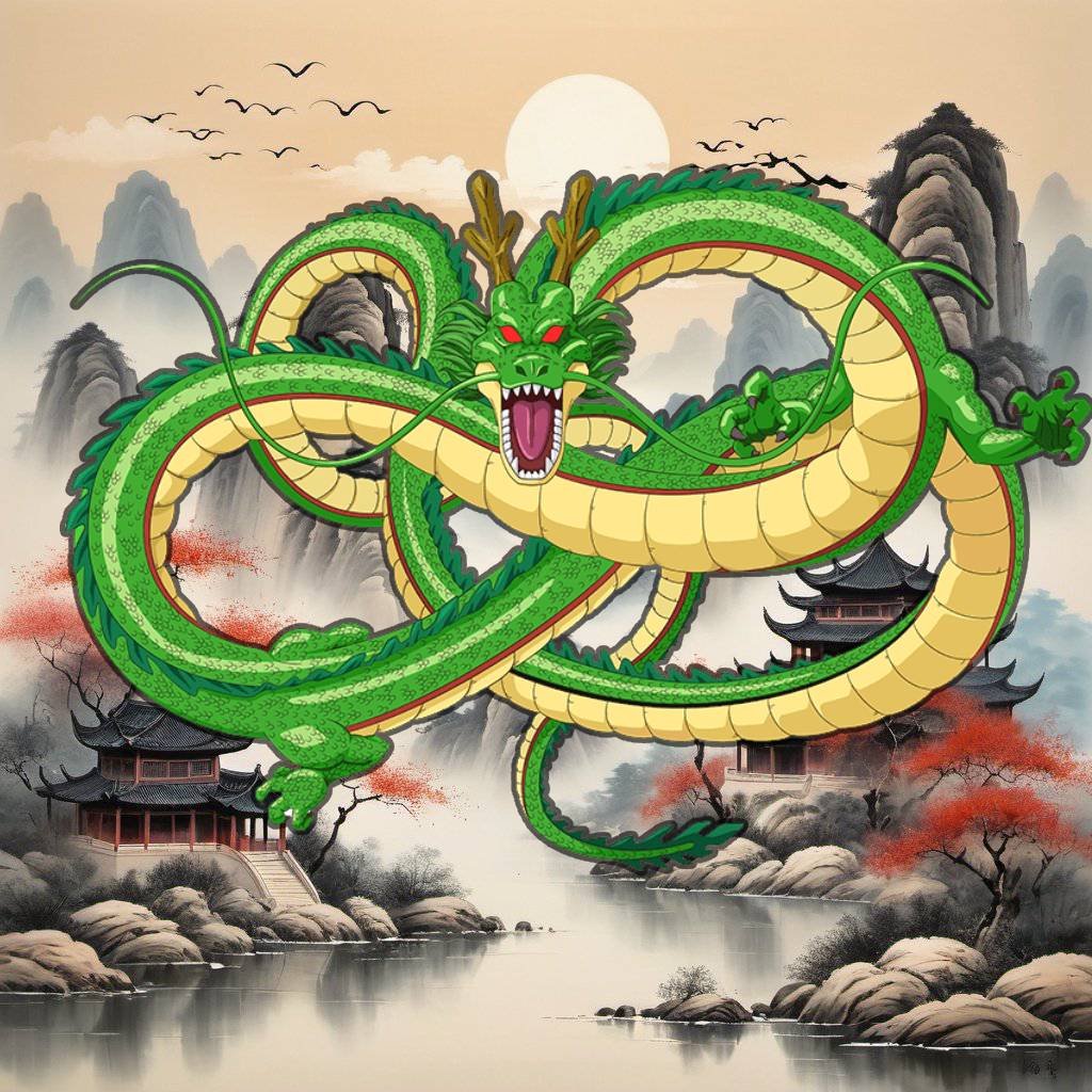 Shenlong, the Dragon from Dragon Ball.