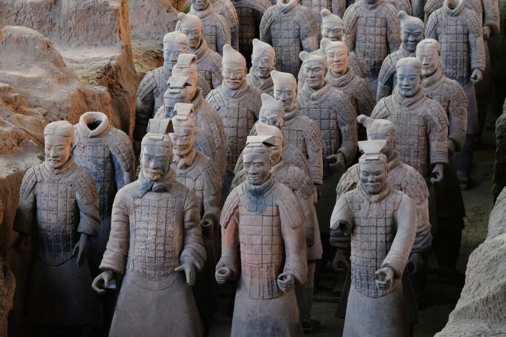 Terracotta Army soldiers.